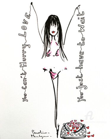 Drawing titled "You just have to wa…" by Caroline Montigneaux, Original Artwork, Marker