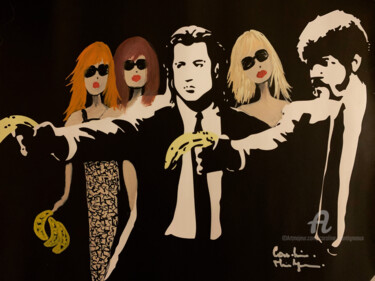 Disegno intitolato "Tribute to Banksy 2" da Caroline Montigneaux, Opera d'arte originale, Pennarello