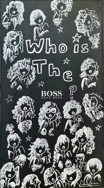 Desenho intitulada "Who is the Boss ?" por Caroline Montigneaux, Obras de arte originais, Marcador Montado em Painel de made…