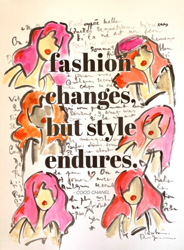 Картина под названием "Fashion changes, bu…" - Caroline Montigneaux, Подлинное произведение искусства, Акрил