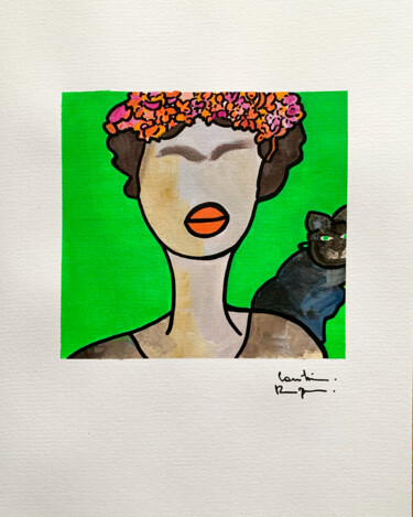 Painting titled "Frida Nana" by Caroline Montigneaux, Original Artwork, Acrylic