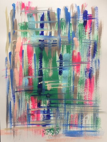 Malerei mit dem Titel "Miami Pop" von Caroline Montigneaux, Original-Kunstwerk, Acryl