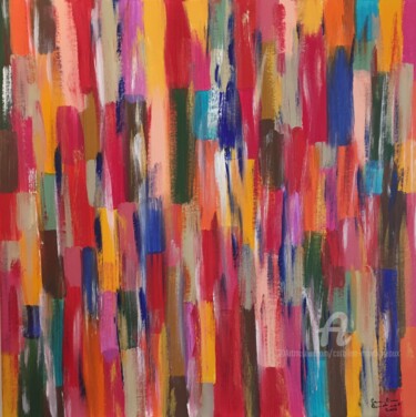 Painting titled "Miami 2016" by Caroline Montigneaux, Original Artwork, Acrylic