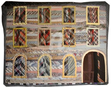 Textile Art titled "Le musée de Panissi…" by Caroline Regnaut, Original Artwork