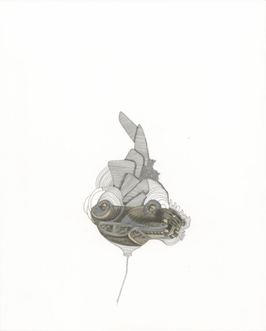 Dibujo titulada "Objet dépassé #1" por Caroline Thunus, Obra de arte original, Collages