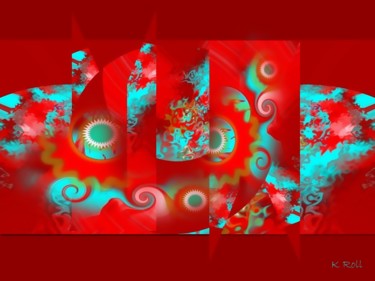 Arts numériques intitulée "rouge-petant.jpg" par K Roll, Œuvre d'art originale