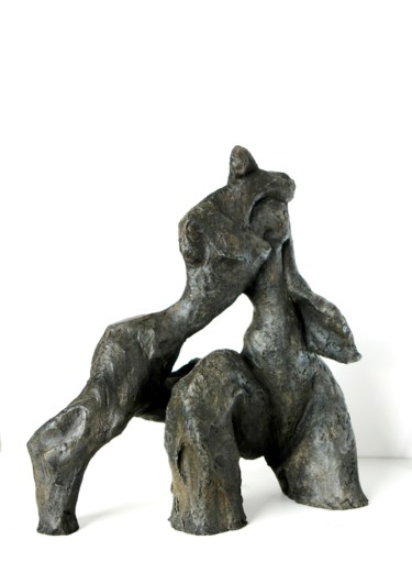 Скульптура под названием "Tango" - Caroline Chopin, Подлинное произведение искусства