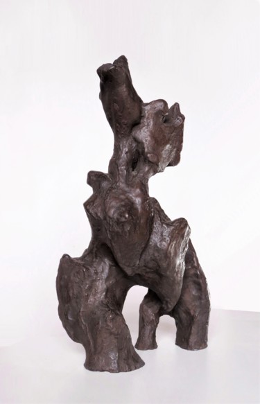 Скульптура под названием "Manbor" - Caroline Chopin, Подлинное произведение искусства, Терракота