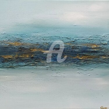 Peinture intitulée "Horizon" par Caro, Œuvre d'art originale, Pigments