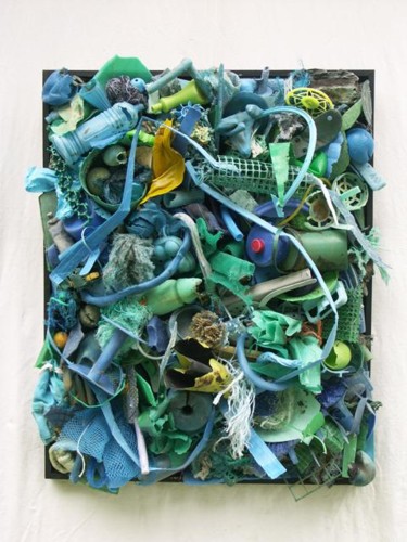 Sculpture intitulée "Bleu des mer(des) d…" par Caroline Secq, Œuvre d'art originale