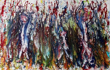"Breathtaking" XL Peinture intitulée ""Breathtaking" XL" par Carolina Vis, Œuvre d'art originale, Acrylique Monté sur Panneau de bois