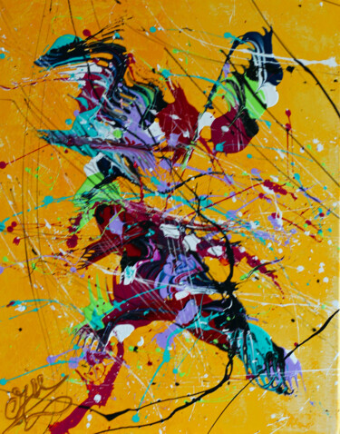 Peinture intitulée "Today's Jump Art. N…" par Carolina Vis, Œuvre d'art originale, Acrylique Monté sur Châssis en bois