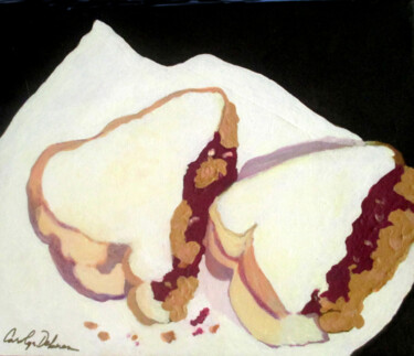 Painting titled "PBJ3" by Carolyn   A. Debnam, Original Artwork, Acrylic Mounted on Wood Stretcher frame