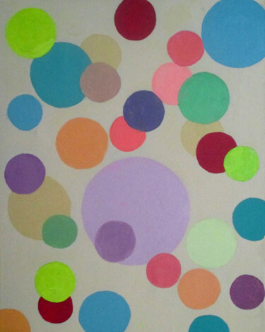 Painting titled "Bubbles" by Carolyn   A. Debnam, Original Artwork, Acrylic Mounted on Wood Stretcher frame