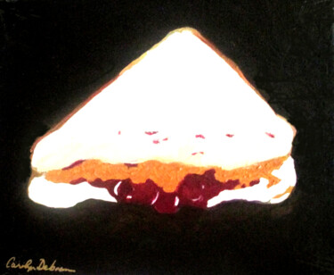 Painting titled "PBJ2" by Carolyn   A. Debnam, Original Artwork, Acrylic Mounted on Wood Stretcher frame