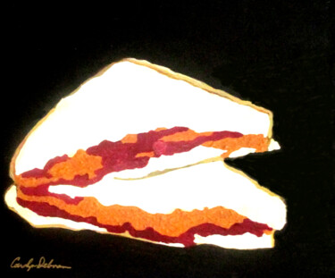 Painting titled "PBJ1" by Carolyn   A. Debnam, Original Artwork, Acrylic Mounted on Wood Stretcher frame