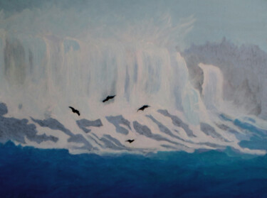 Peinture intitulée "Niagara Falls" par Carolyn   A. Debnam, Œuvre d'art originale, Acrylique Monté sur Châssis en bois