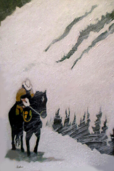 Pittura intitolato "Found" da Carolyn   A. Debnam, Opera d'arte originale, Acrilico Montato su Telaio per barella in legno