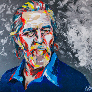 Peinture intitulée "The Dude" par Carolyn Mielke (carographic), Œuvre d'art originale, Acrylique Monté sur Châssis en bois