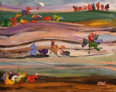 Painting titled "Halfway to Freddie'…" by Carol Lorac Young, Original Artwork, Other