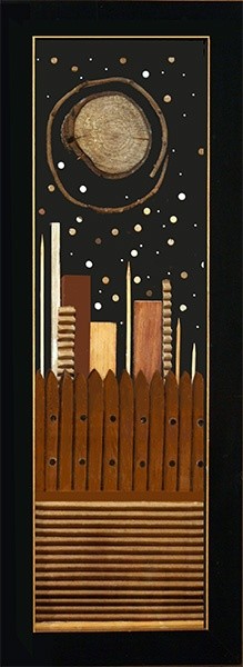 Painting titled "Brooklyn Skyline" by Carol Lorac Young, Original Artwork
