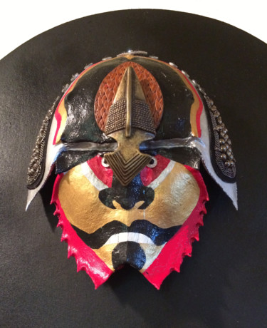 Sculpture titled "Samurai Warrior" by Carol Lorac Young, Original Artwork, Mixed Media