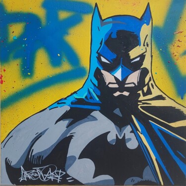 Painting titled "Street art Batman 2…" by Caronart, Original Artwork, Acrylic