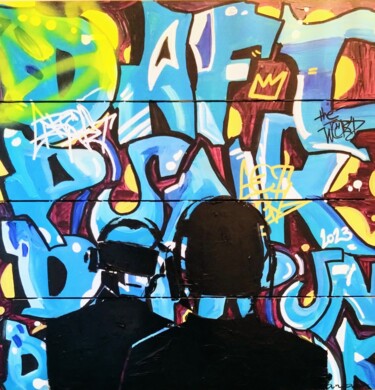 Pintura titulada "Street art "Daft Pu…" por Caronart, Obra de arte original, Acrílico