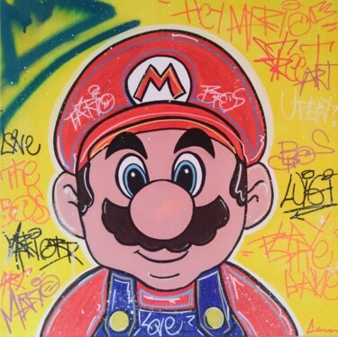 绘画 标题为“Mario the Boss” 由Caronart, 原创艺术品, 丙烯