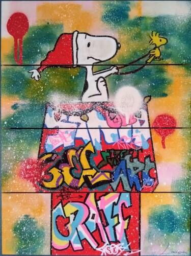 Malerei mit dem Titel "Street art" von Caronart, Original-Kunstwerk, Acryl