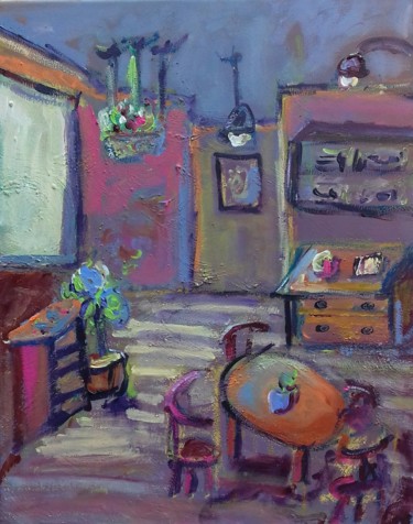 Peinture intitulée "interieur Un jour d…" par Caropeu, Œuvre d'art originale