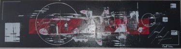 Painting titled "Black and Red" by Carole Trioreau, Original Artwork, Acrylic