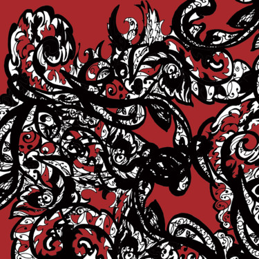 rouge Arts numériques intitulée "rouge" par Carpediemlfr, Œuvre d'art originale, Travail numérique 2D