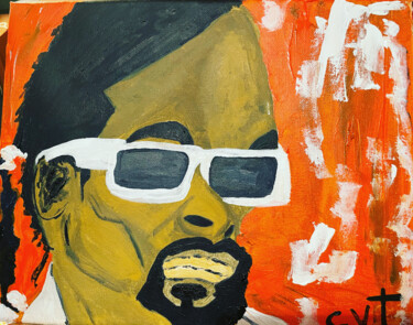 Painting titled "Snoop" by Carrie Joseph Vouteau, Original Artwork, Acrylic