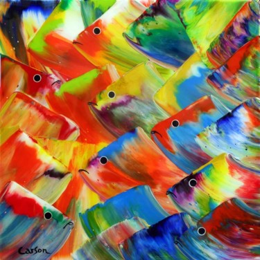 Trésor marin - SOLD by Old Port Gallery Painting titled "Trésor marin - SOLD…" by Charles Carson, Grand Maître En Beaux-Arts, Original Art, Acrylic