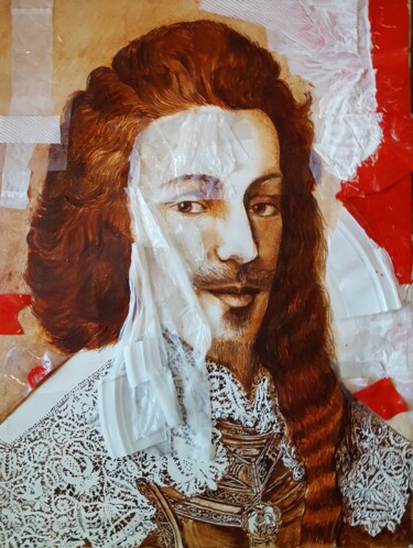 Painting titled "vittorio amedeo II…" by Cartasso, Original Artwork, Oil