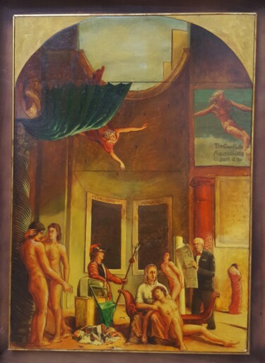 Ζωγραφική με τίτλο "the-good-life-70x50…" από Cartasso, Αυθεντικά έργα τέχνης, Λάδι
