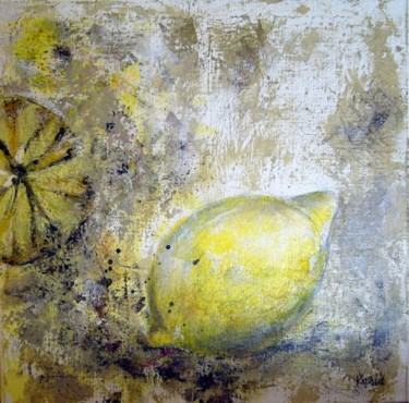 Peinture intitulée "Citron" par Carterina, Œuvre d'art originale