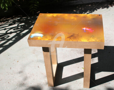 Artisanat intitulée "Table 2" par Cartsandra B, Œuvre d'art originale, Meuble