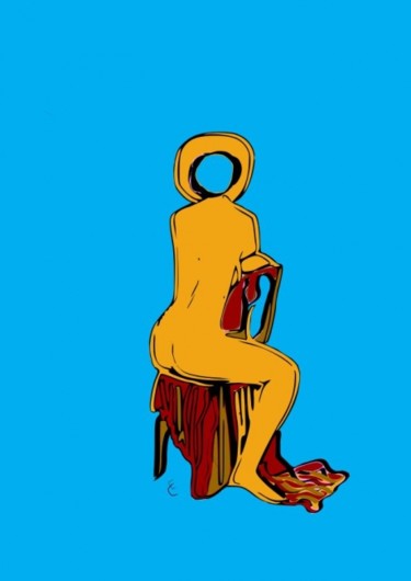Arte digitale intitolato "sedia" da Emilio Caruso, Opera d'arte originale