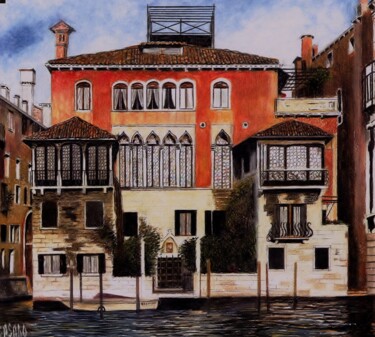 "VENISE (Palazzo Ca…" başlıklı Resim Patrick Casado tarafından, Orijinal sanat, Kalem