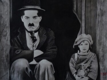 Σχέδιο με τίτλο "The Kid" από Patrick Casado, Αυθεντικά έργα τέχνης, Ακουαρέλα