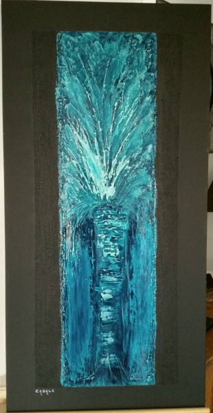 Painting titled "Sacre Bleu" by Casal'Art, Original Artwork, Acrylic