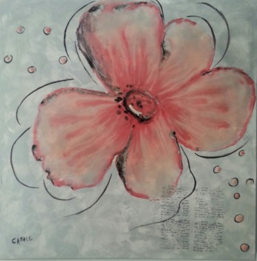 Peinture intitulée "Attractive flower" par Casal'Art, Œuvre d'art originale, Acrylique