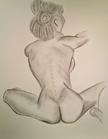 Drawing titled "w" by Casal'Art, Original Artwork, Charcoal