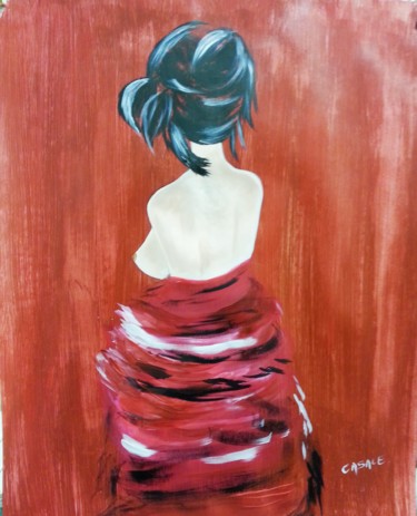 Peinture intitulée "La Féminité" par Casal'Art, Œuvre d'art originale, Acrylique