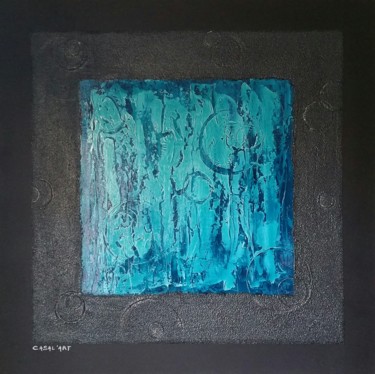 Peinture intitulée "Bleu" par Casal'Art, Œuvre d'art originale, Autre