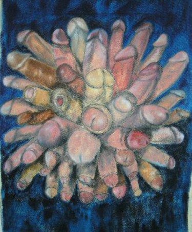 Peinture intitulée "bouquet" par Roberto Casanova, Œuvre d'art originale