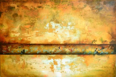 Painting titled "Buenas Compañias  1" by Patricia Casanova, Original Artwork, Pigments Mounted on Wood Stretcher frame
