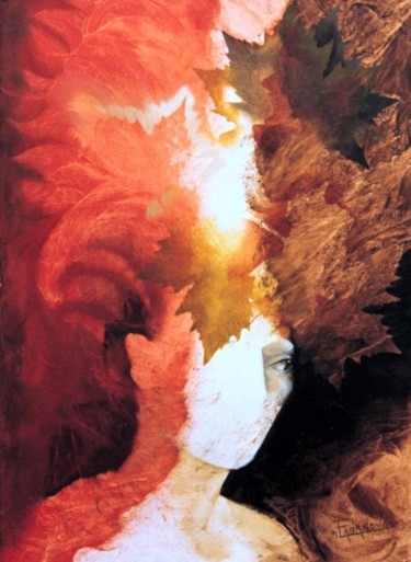 Pintura titulada "Fitomorfa" por Patricia Casanova, Obra de arte original, Oleo
